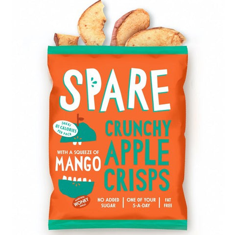 Spare Snacks Crunchy Apple & Mango Crisps 22g (Pack of 2)