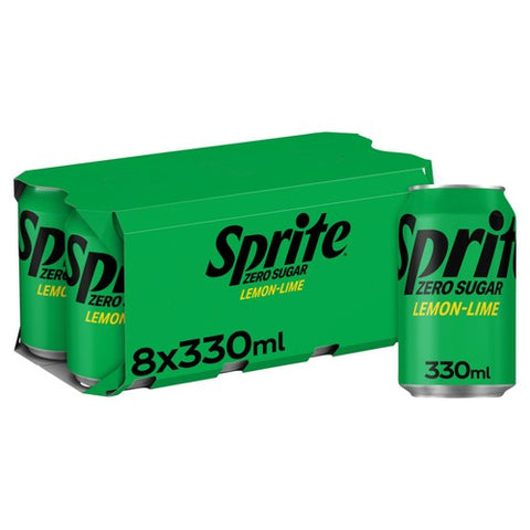 Sprite Zero Sugar 8 x 330ml (Pack of 2)