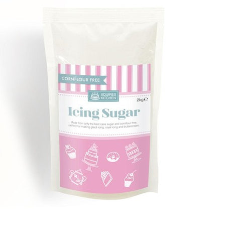 Squires Kitchen Cornflour Free Icing Sugar 2kg (Pack of 2)