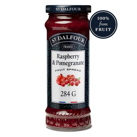 St. Dalfour Raspberry & Pomegranate Fruit Spread 284g (Pack of 2)