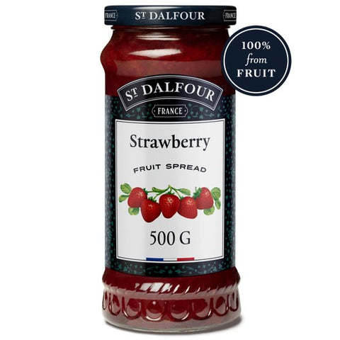 St Dalfour Strawberry Fruit Spread 500g (Pack of 2)