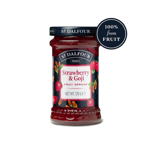 St Dalfour Strawberry & Goji Fruit Spread 170g (Pack of 2)