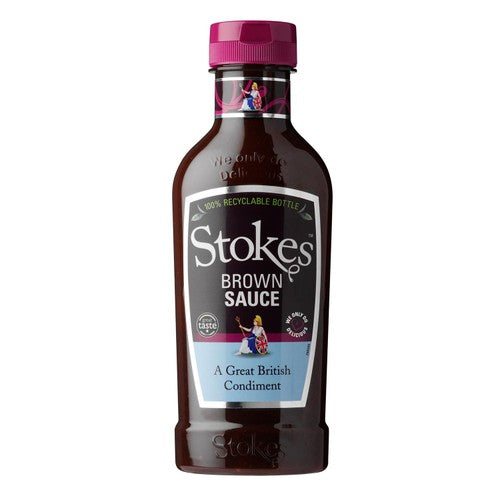 Stokes Real Brown Sauce Squeezy 505g (Pack of 2)