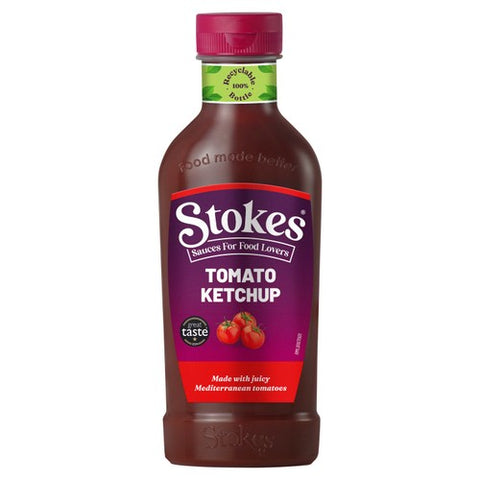 Stokes Real Tomato Ketchup Squeezy 485g (Pack of 2)