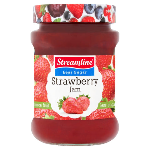 Streamline Reduced Sugar Strawberry Jam 340G