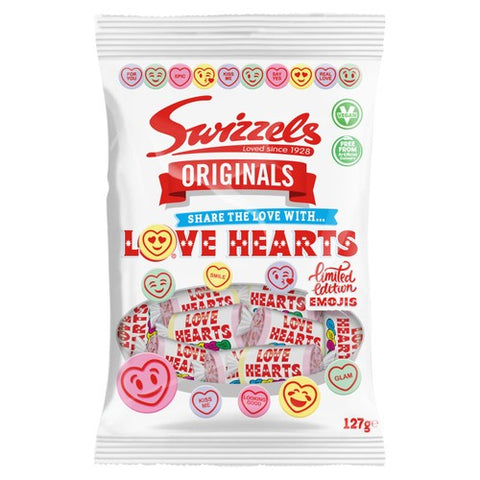 Swizzels Originals Love Hearts 127g (Pack of 6)