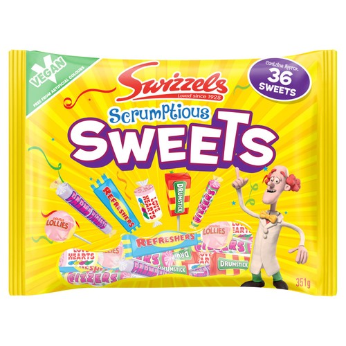 Swizzels Scrumptious Sweets 351g (Pack of 3)