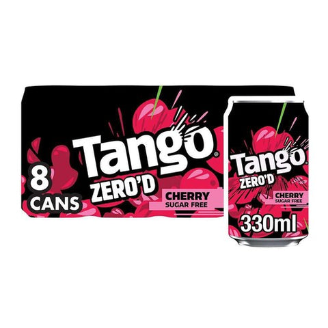 Tango Cherry Sugar Free 8 x 330ml (Pack of 2)