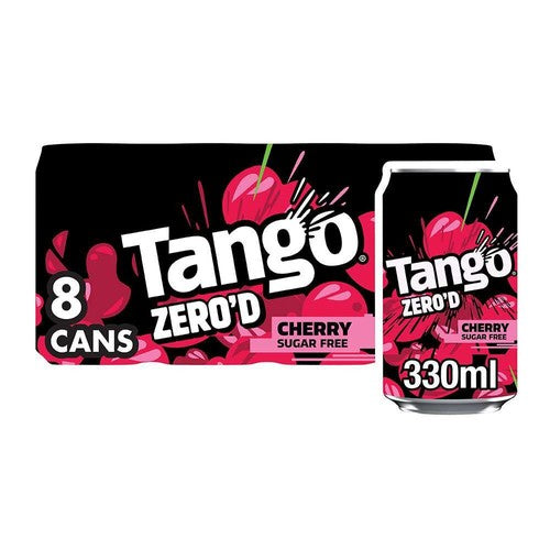 Tango Cherry Sugar Free 8 x 330ml (Pack of 2)