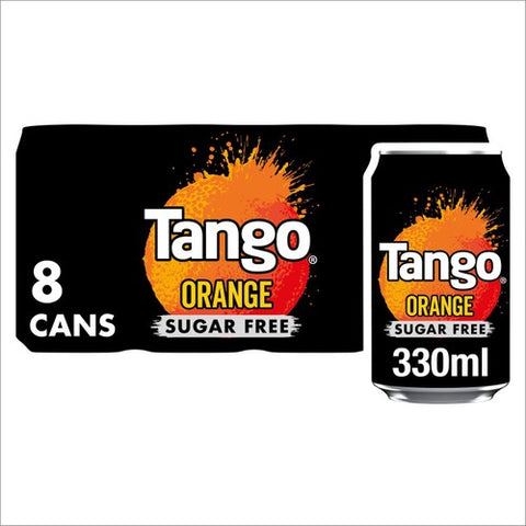 Tango Orange Sugar Free 8 x 330ml (Pack of 2)