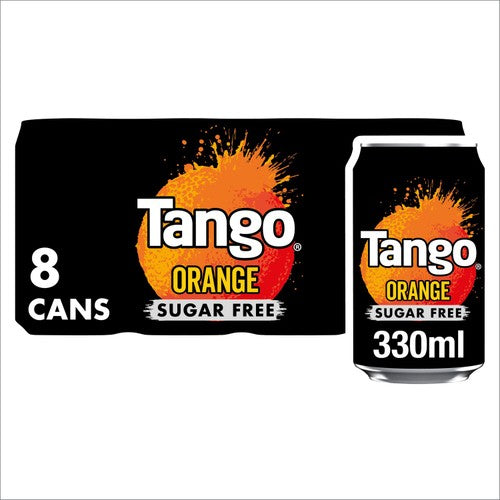 Tango Orange Sugar Free 8 x 330ml (Pack of 2)