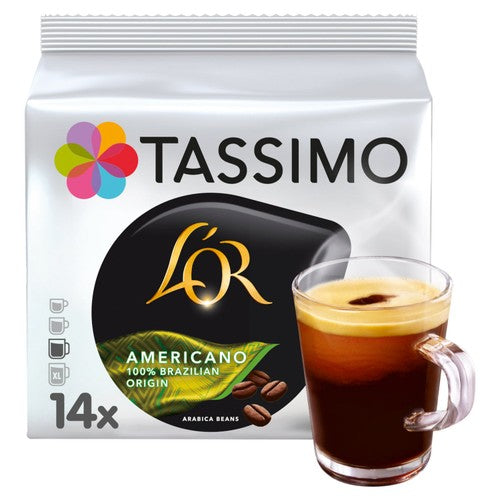 Tassimo L'OR American Brazil, 14 pods per pack (Pack of 3)