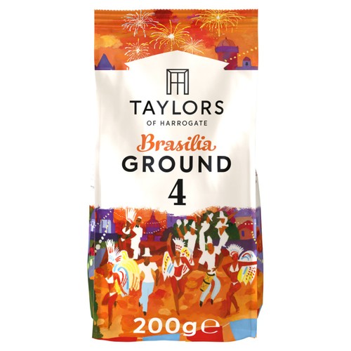 Taylors Cafe Brasilia Ground Coffee 200g (Pack of 2)