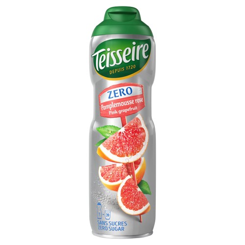 Teisseire Pink Grapefruit 0% Sugar 600ml (Pack of 2)
