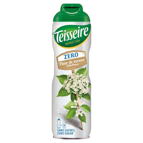 Teisseire Sirop Elderflower 0% Sugar 600ml (Pack of 2)