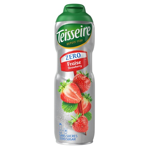 Teisseire Strawberry Zero 600ml (Pack of 2)