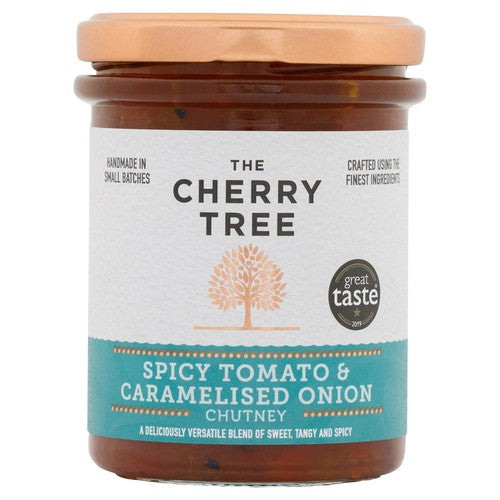 The Cherry Tree Spicy Tomato & Caramelised Onion Chutney 210g (Pack of 2)