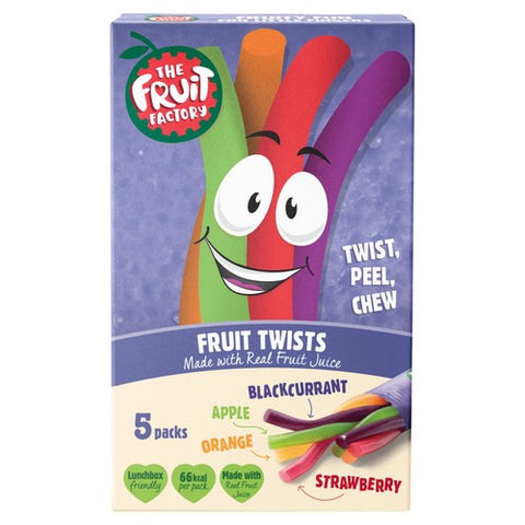 The Fruit Factory Fruit Twists 5 x 18g (Pack of 2)