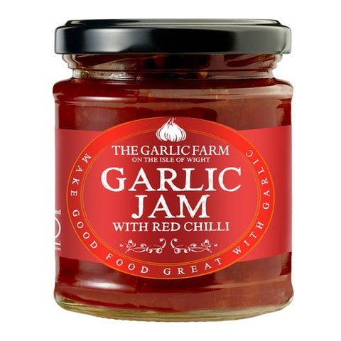 The Garlic Farm Garlic Jam with Red Chilli 220g (Pack of 2)