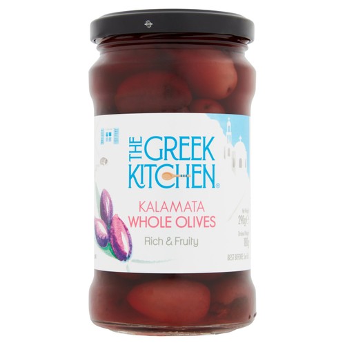 The Greek Kitchen Kalamata Whole Olives 290g (Pack of 3)