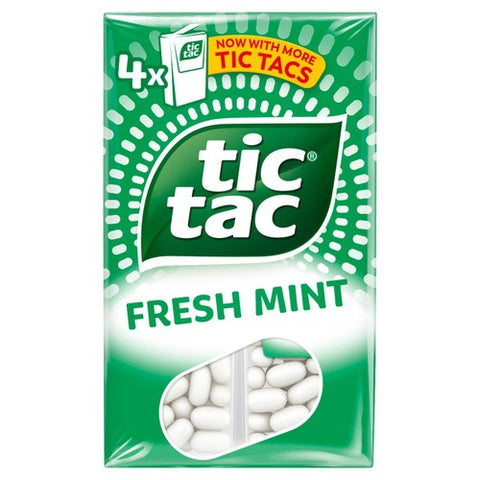 Tic Tac Mint Mini Sweets Multipack 4 x 18g (Pack of 6)
