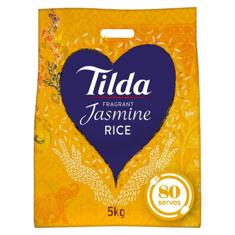 Tilda Fragrant Jasmine Rice 5kg (Pack of 2)
