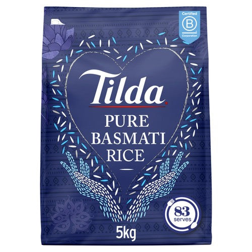 Tilda Pure Basmati Rice 5kg (Pack of 2)