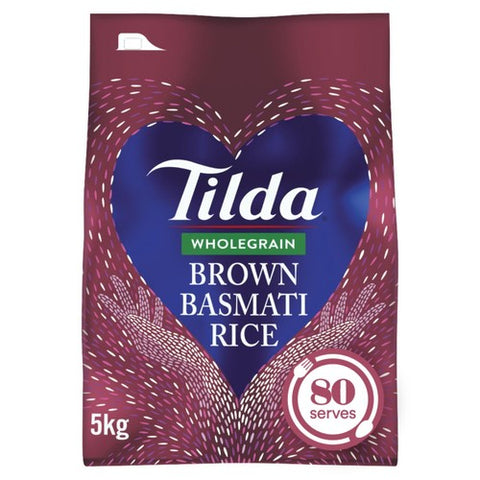 Tilda Wholegrain Basmati Rice 5kg (Pack of 2)