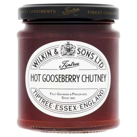 Tiptree Hot Gooseberry Chutney 230g (Pack of 2)