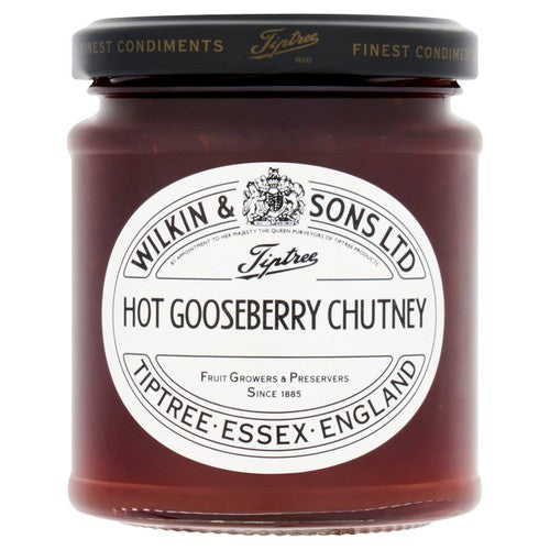 Tiptree Hot Gooseberry Chutney 230g (Pack of 2)
