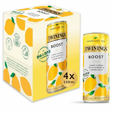 Twinings Sparkling Tea Boost Multi 4 x 250ml (Pack of 2)