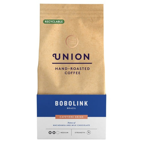 Union Bobolink Brazil Cafetiere Grind 200g (Pack of 2)