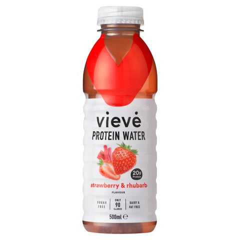 Vieve Protein Water Strawberry & Rhubarb 500ml (Pack of 6)