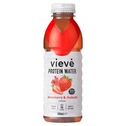 Vieve Protein Water Strawberry & Rhubarb 500ml (Pack of 6)
