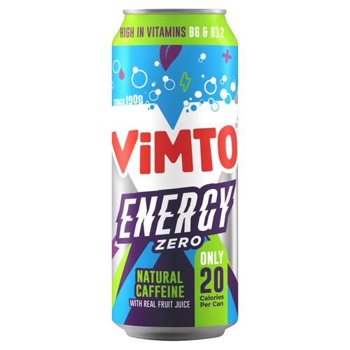 Vimto Energy No Added Sugar 500ml (Pack of 2)
