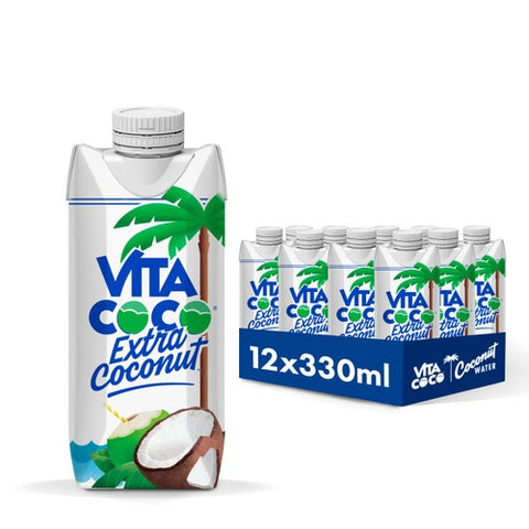 Vita Coco Extra Coconut Water Multipack 12 x 330ml (Pack of 2)
