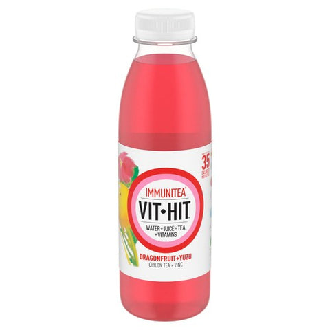 VITHIT Dragonfruit & Yuzu Vitamin Drink 500ml (Pack of 2)
