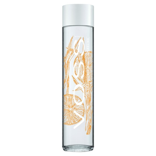 VOSS Tangerine Lemongrass Flavoured Sparkling Water Glass Bottle 375ml (Pack 6)