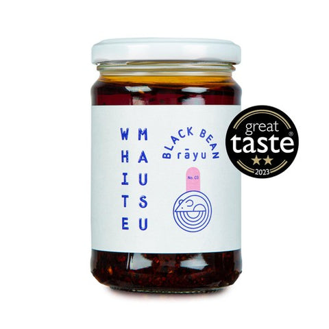 White Mausu Black Bean Rayu Chilli Oil 240g (Pack of 2)