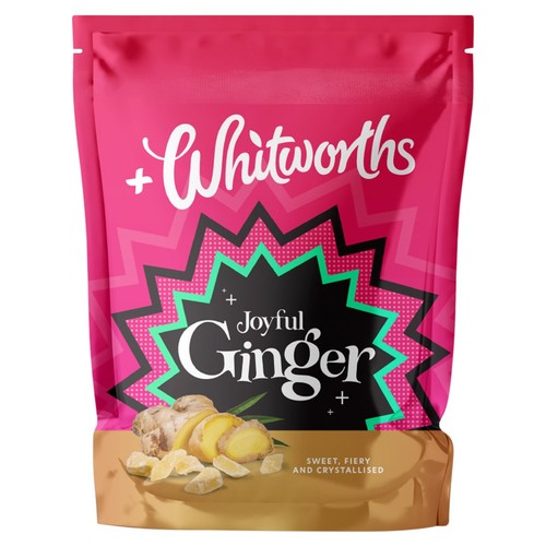 Whitworths Crystal Ginger 175g (Pack of 6)