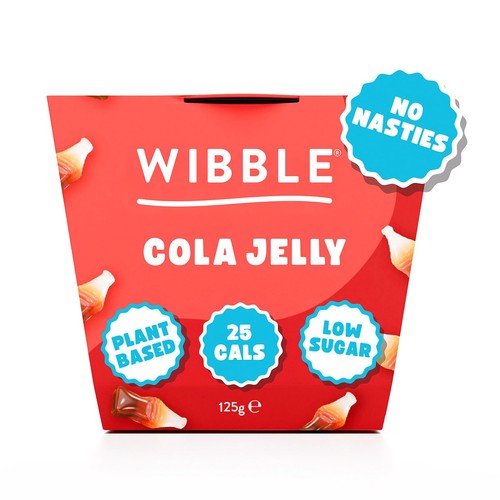 Wibble Plant-based Cola Jelly Pot 125g (Pack of 2)