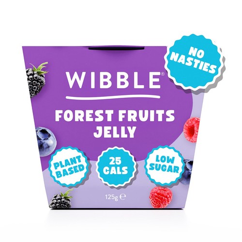 Wibble Plant-based Forest Fruits Jelly Pot 125g (Pack of 2)
