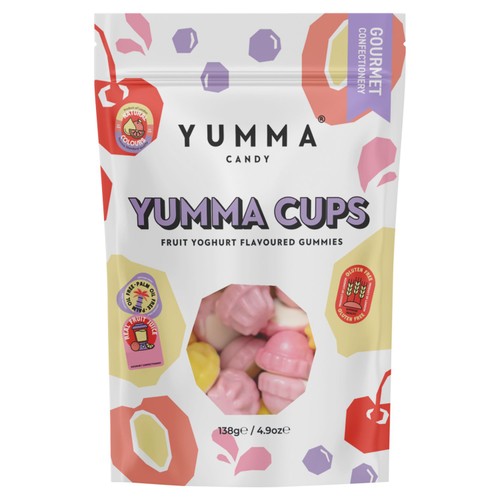 Yumma Candy - Yumma Cups 138g (Pack of 6)