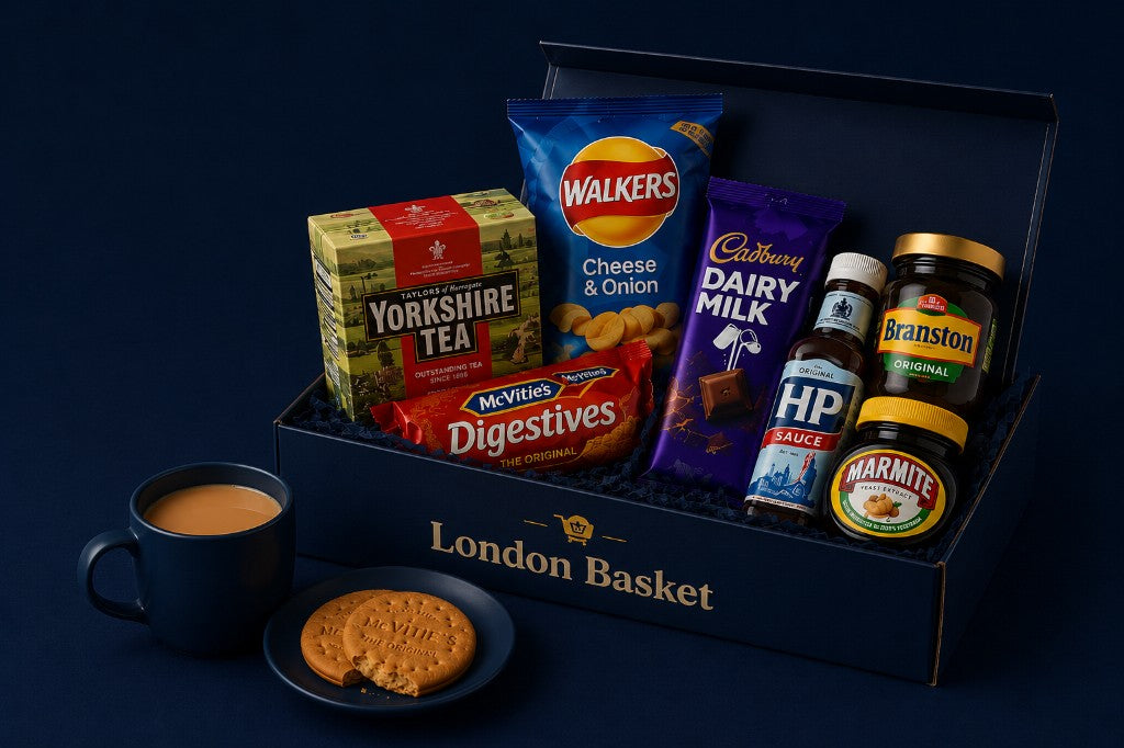 London Basket gift box with British favourites